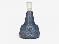 S holm Stent j Table Lamp Light Blue Stoneware Denmark 1960s - 4794247