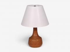 S holm Stent j Table Lamp Orange Stoneware Denmark 1960s - 4794020