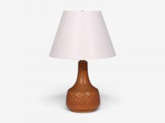 S holm Stent j Table Lamp Orange Stoneware Denmark 1960s - 4794021