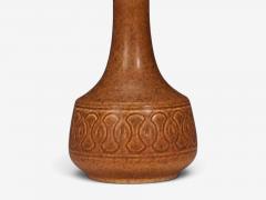 S holm Stent j Table Lamp Orange Stoneware Denmark 1960s - 4794025