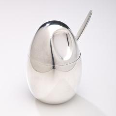 S ren Georg Jensen Georg Jensen Mustard Pot No 965 and Spoon by Soren Georg Jensen - 162215