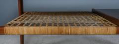 S rensen and Christensen coffee table teak and wicker Denmark 1960s - 2314054