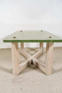 SAINT GOBAIN GLASS AND CERUSED OAK LOW TABLE - 1845402