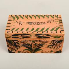 SALMON PAINT DECORATED DESK BOX - 3559990