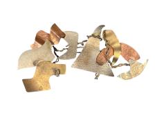 SAM KRAMER MID CENTURY MODERNIST MIXED METALS ABSTRACT PIN - 4577936