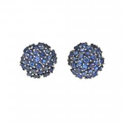 SAPPHIRE CLUSTER STUD EARRINGS - 2720115