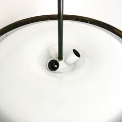 SCANDINAVIAN MODERN PATINATED BRASS DOUBLE SHADE PENDANT - 1270371