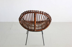 SCULPTURAL ITALIAN RATTAN CHAIRS - 1412979