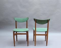 SET OF 4 FINE FRENCH 1950S ELM CHAIRS - 977202