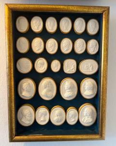 SET OF 4 Italian 19th Century Intaglios Cameos - 3945098