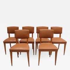 SET OF 6 FINE FRENCH 1950S OAK CHAIRS - 977463