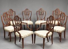 SET OF EIGHT FEDERAL SHIELD BACK DINING CHAIRS - 1328527