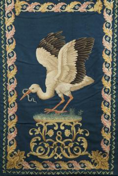 SET OF EIGHT NEEDLEPAINTED CREWELWORK HANGINGS DEPICTING ANIMALS STILL LIFES - 4536416