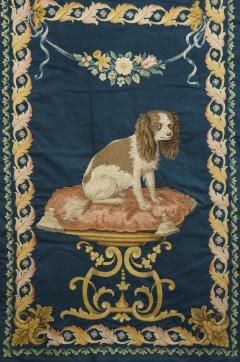 SET OF EIGHT NEEDLEPAINTED CREWELWORK HANGINGS DEPICTING ANIMALS STILL LIFES - 4536419