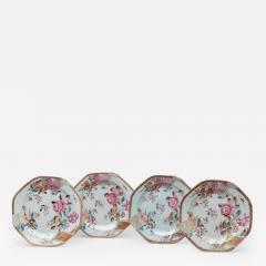 SET OF FOUR CHINESE EXPORT PORCELAIN OCTAGONAL PLATES - 1074414