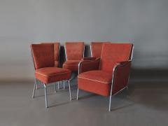 SET OF FOUR CZECH 1930S TUBULAR CHROME CHAIRS - 718418