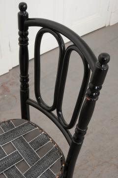 SET OF FOUR EBONY THONET BENTWOOD SIDE CHAIRS - 744837