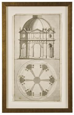 SET OF SIX 18TH CENTURY ITALIAN ARCHITECTURAL DRAWINGS - 2708794