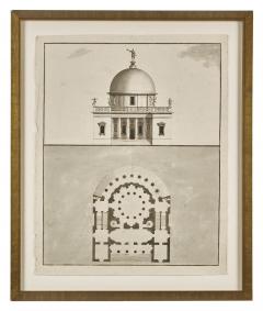SET OF SIX 18TH CENTURY ITALIAN ARCHITECTURAL DRAWINGS - 2708815