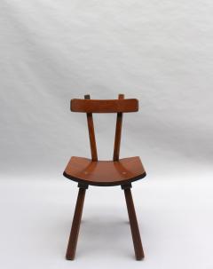 SET OF SIX FRENCH 1960S SOLID AND LAMINATED WOOD CHAIRS - 718577