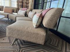 SET of 10 Henryot Cie French Contemporary Custom Upholstered and Molded Plasti - 4628455