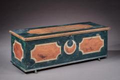 SHOE FOOTED PAINT DECORATED CHEST - 3542263
