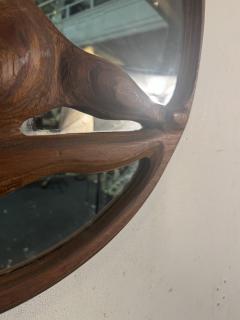 SIGNED ORGANIC MODERNIST ARTISAN WOOD RECLINING NUDE MIRROR - 4105104