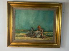 SIGNED SARASOTA BEACH SCENE PAINTING - 2124496