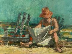 SIGNED SARASOTA BEACH SCENE PAINTING - 2124497