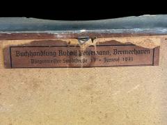 SIGNED SMALL MOUNTAIN LANDSCAPE WITH BLUE WILDFLOWERS OIL PAINTING - 4494506