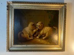 SIGNED VICTORIAN PAINTING THE MOUSERS DATED 1884 - 2487912