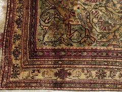 SILK ANTIQUE PERSIAN FEREGHAN ACCENT RUG - 3221149