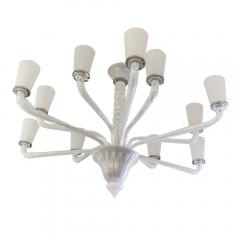 SILVER AND CLEAR VENETIAN CHANDELIER - 1831515