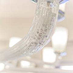 SILVER AND CLEAR VENETIAN CHANDELIER - 1831516