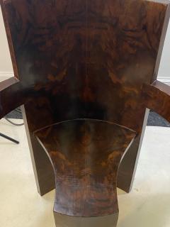 SIX MODERNIST BURLWOOD ART DECO REVIVAL DINING CHAIRS - 1469335