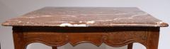 SMALL LOUIS XV PROVEN AL MARBLE TOPPED CENTRE TABLE - 3701077