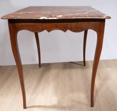 SMALL LOUIS XV PROVEN AL MARBLE TOPPED CENTRE TABLE - 3701081
