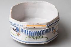 SMALL POLYCHROME FAIENCE TWO HANDLED BASSIN OR JARDINIERE - 706030