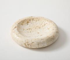 SMALL TRAVERTINE SHALLOW BOWL - 3996705