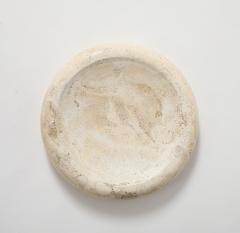 SMALL TRAVERTINE SHALLOW BOWL - 3996708