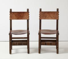 SPANISH LEATHER DINING CHAIRS Set of 2 - 3997451