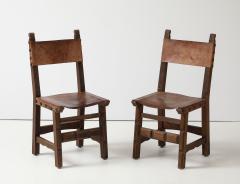 SPANISH LEATHER DINING CHAIRS Set of 2 - 3997457