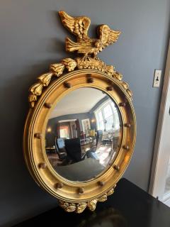 SPECTACULAR GILT FEDERAL STYLE CONVEX ROUND MIRROR - 2440934