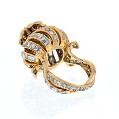 STERLE 18K YELLOW GOLD 1 00CT FLUTED DIAMOND RING - 2293863