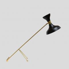 STILNOVO STYLE DESK LAMP BLACK ENAMELLED METAL SHADE - 2226187