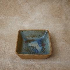 STUDIO POTTERY SQUARE CERAMIC DISH - 2922513