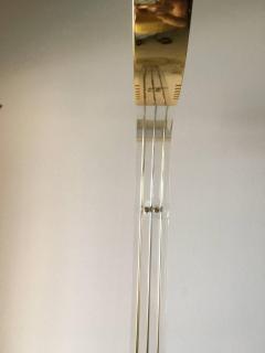 STUNNING MODERNIST ITALIAN PAIR OF BRASS AND LUCITE FLOOR LAMPS - 864776