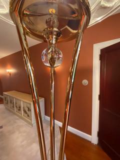 STUNNING MURANO GLASS AND BRASS FLOOR LAMP - 1909889