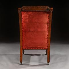 SUBSTANTIAL 19TH CENTURY OAK AND MOROCCAN LEATHER ARMCHAIR - 1875840