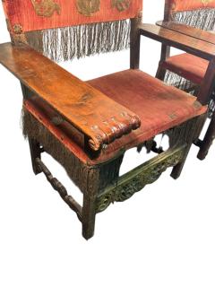 SUPERB 18TH CENTURY HERALDIC THRONE CHAIRS - 4409980